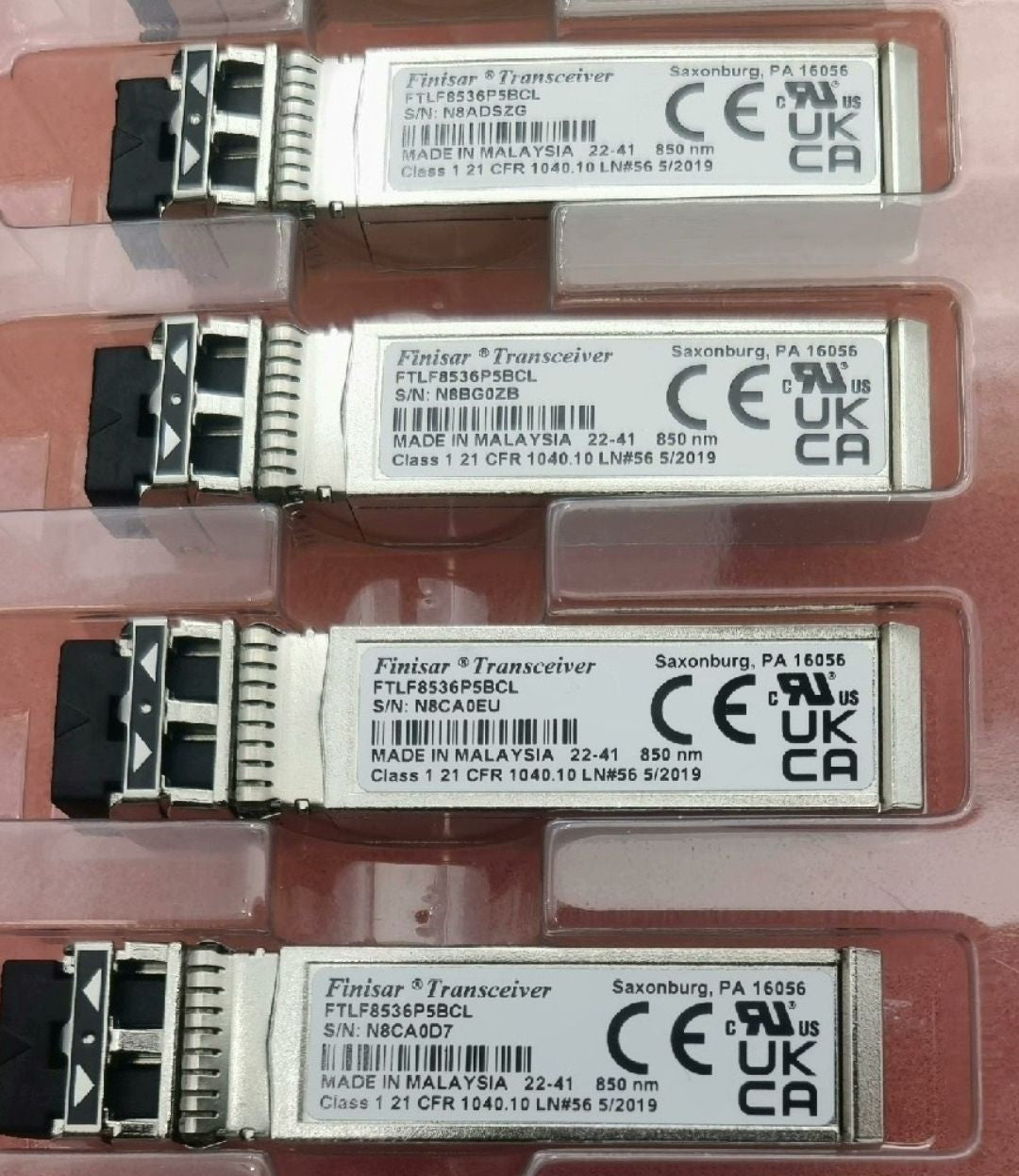 1pc Finisar FTLF8536P5BCL compatible 25GBASE-SR 25GbE SFP28 SR 100m 850nm MMF