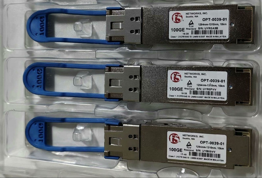 F5 NETWORKS OPT-0039-01 F5-UPG-QSFP28-LR4 100GE QSFP28 LR4 10km SMF Module 1PCS
