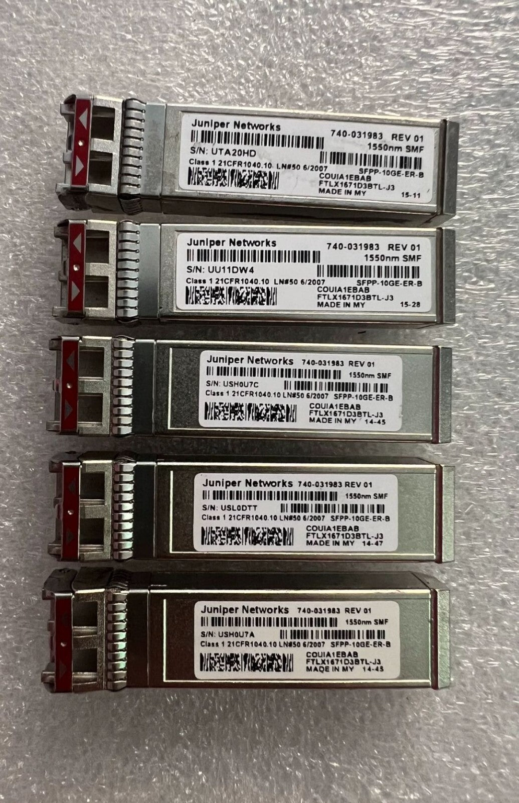 1pcs Juniper  EX-SFP-10GE-ER 1550nm 10Base-ER SFP+ 740-031983 Transceive