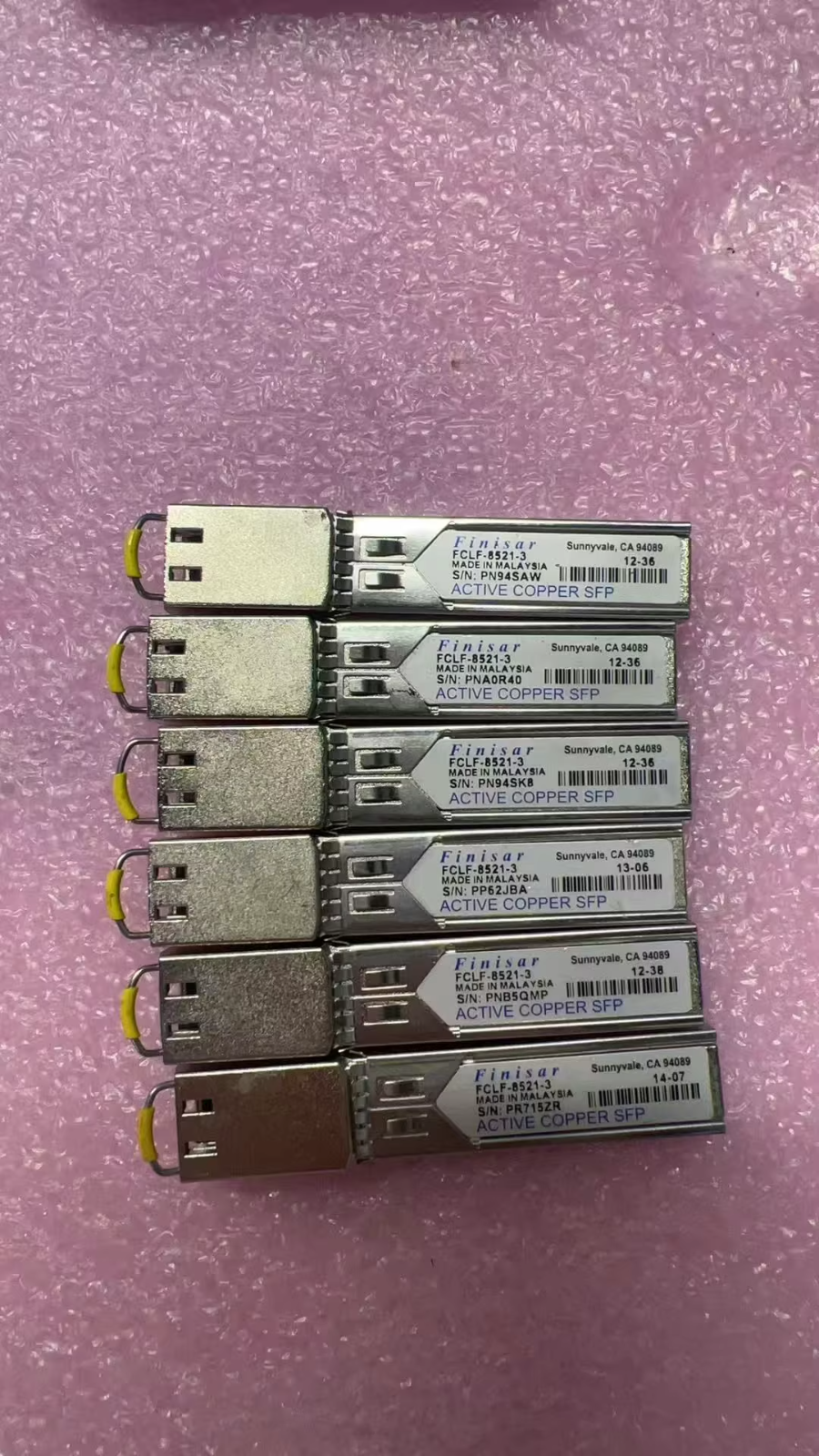 Finisar FCLF-8521-3 SFP Module SFP Copper RJ-45 Transceiver QTY 4
