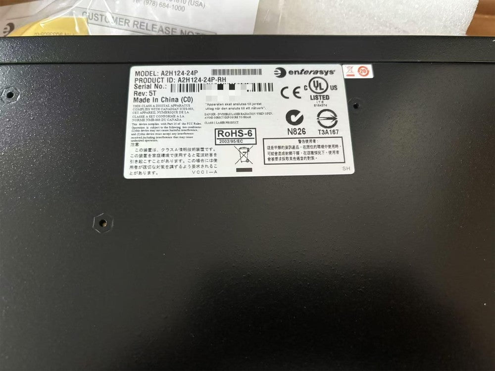 A2H124-24P Enterasys Networks 24-Ports 2 x SFP+ SecureStack A2 External Switch