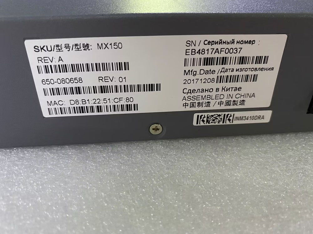 Juniper Networks MX150 Universal Router with 8x1G 2xSFP 2xSFP+ Ports Tested