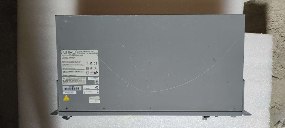 Juniper MX104 Router W/ 2X PWR-MX104-AC POWER丨FAN and MIC-3D-20GE-SFP Card