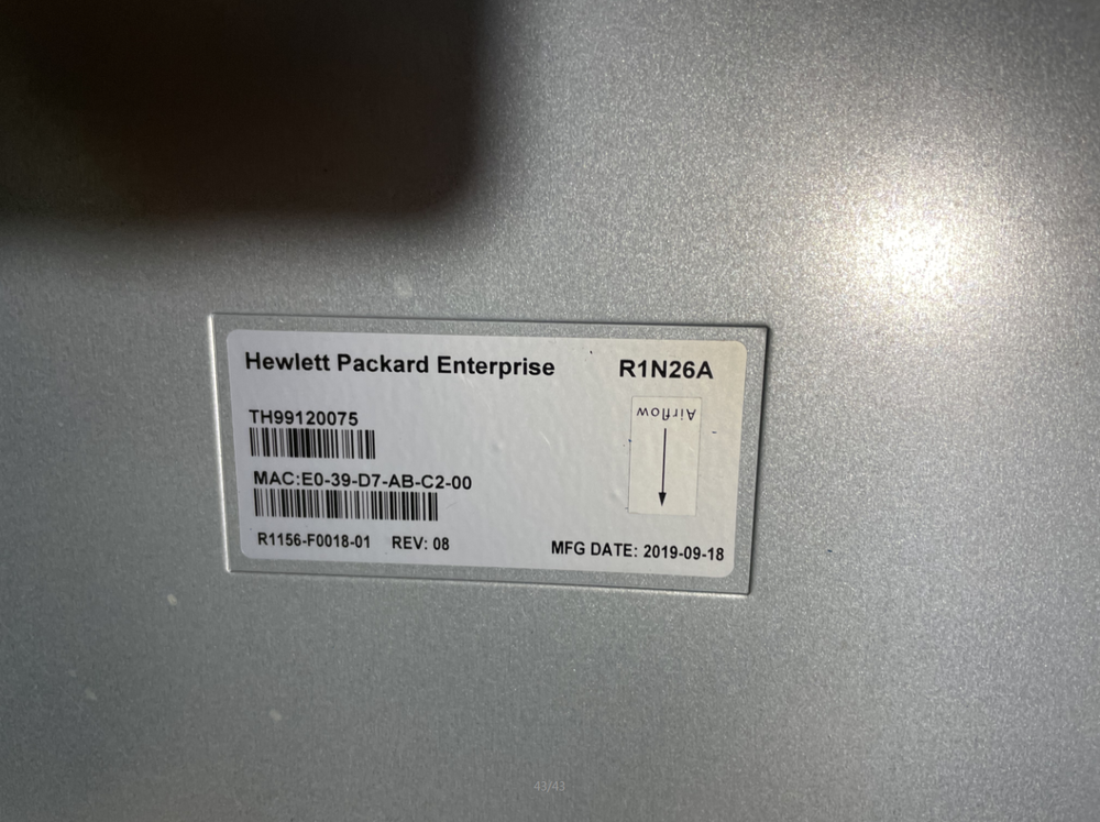 HPE R1N26A Composable Fabric FM 3180 8 Port QSFP28 and 48-port 10/25GbE Switch