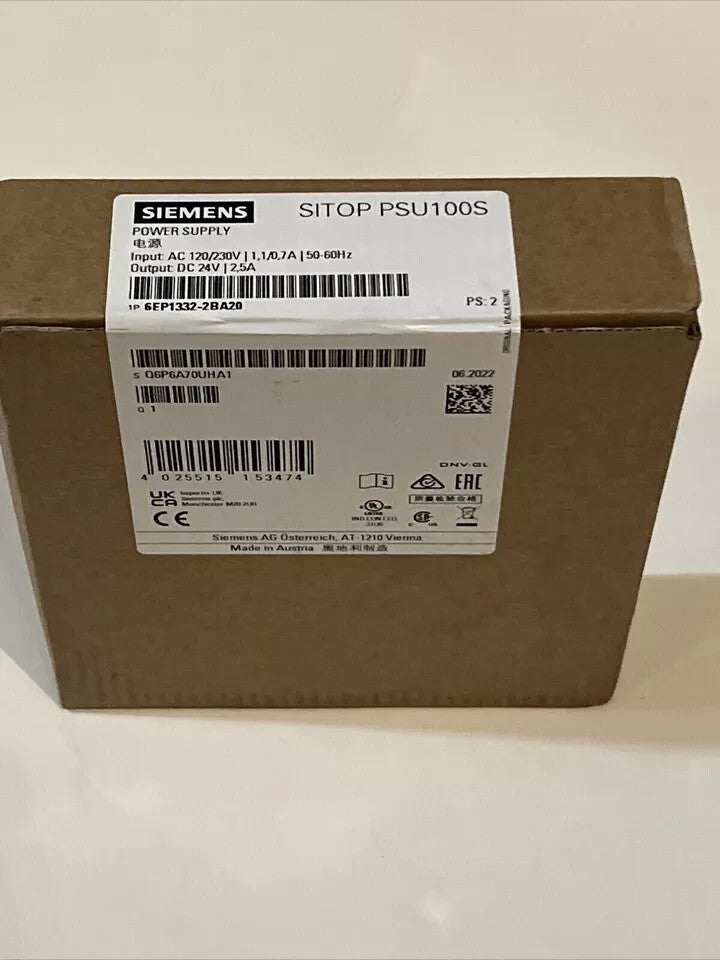 Fuente de alimentación SIEMENS 6EP1332-2BA20 6EP 1332-2BA20w nueva sellada