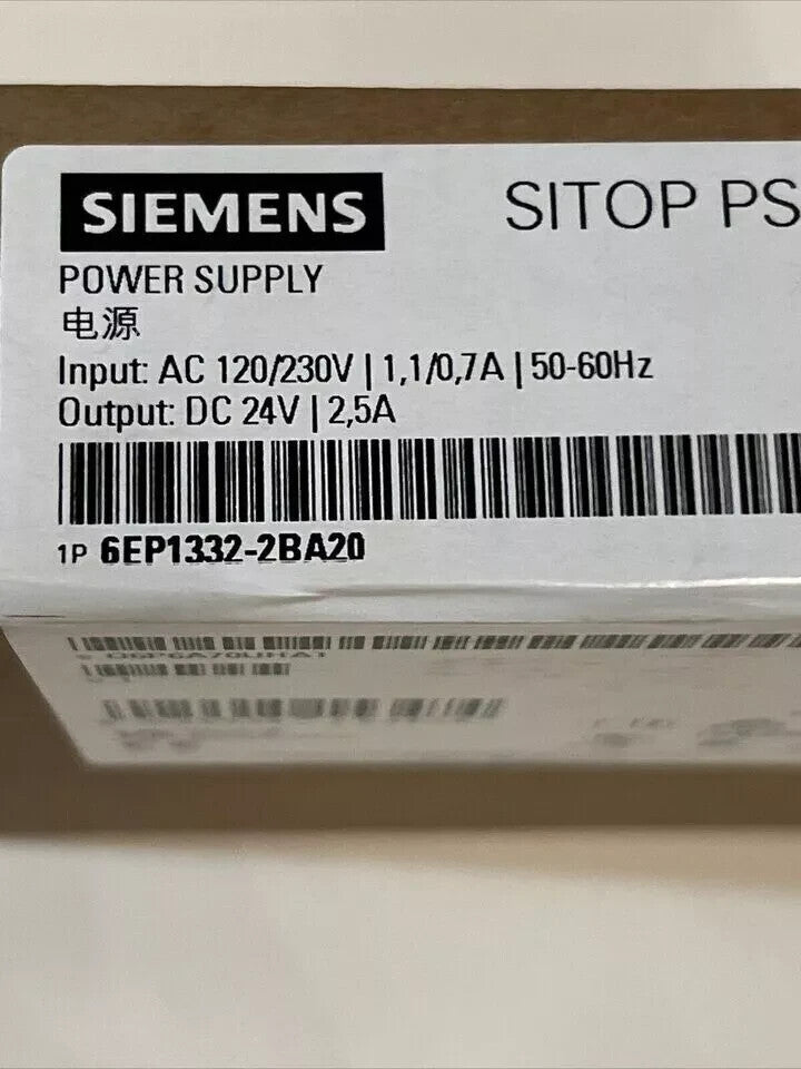 Fuente de alimentación SIEMENS 6EP1332-2BA20 6EP 1332-2BA20w nueva sellada
