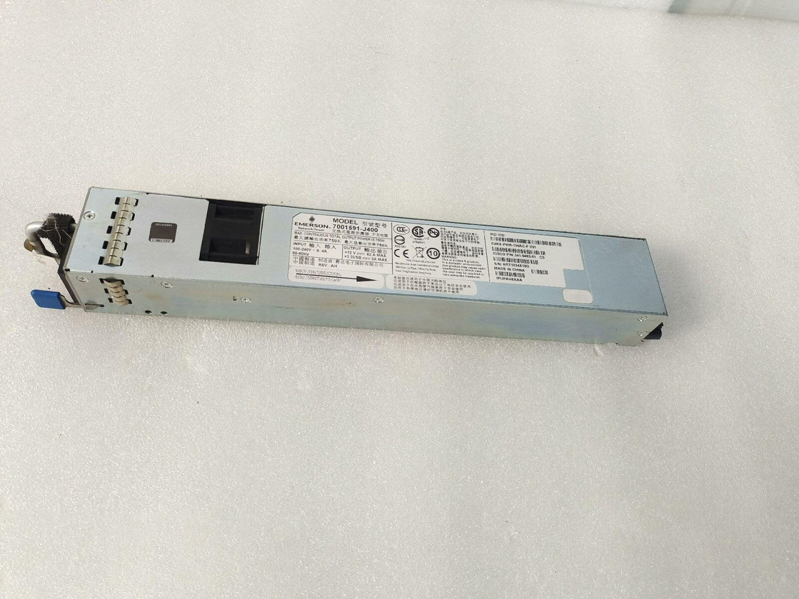 1PC CISCO C4KX-PWR-750AC-F 750W AC Power Supply for Catalyst 4500-X Switch