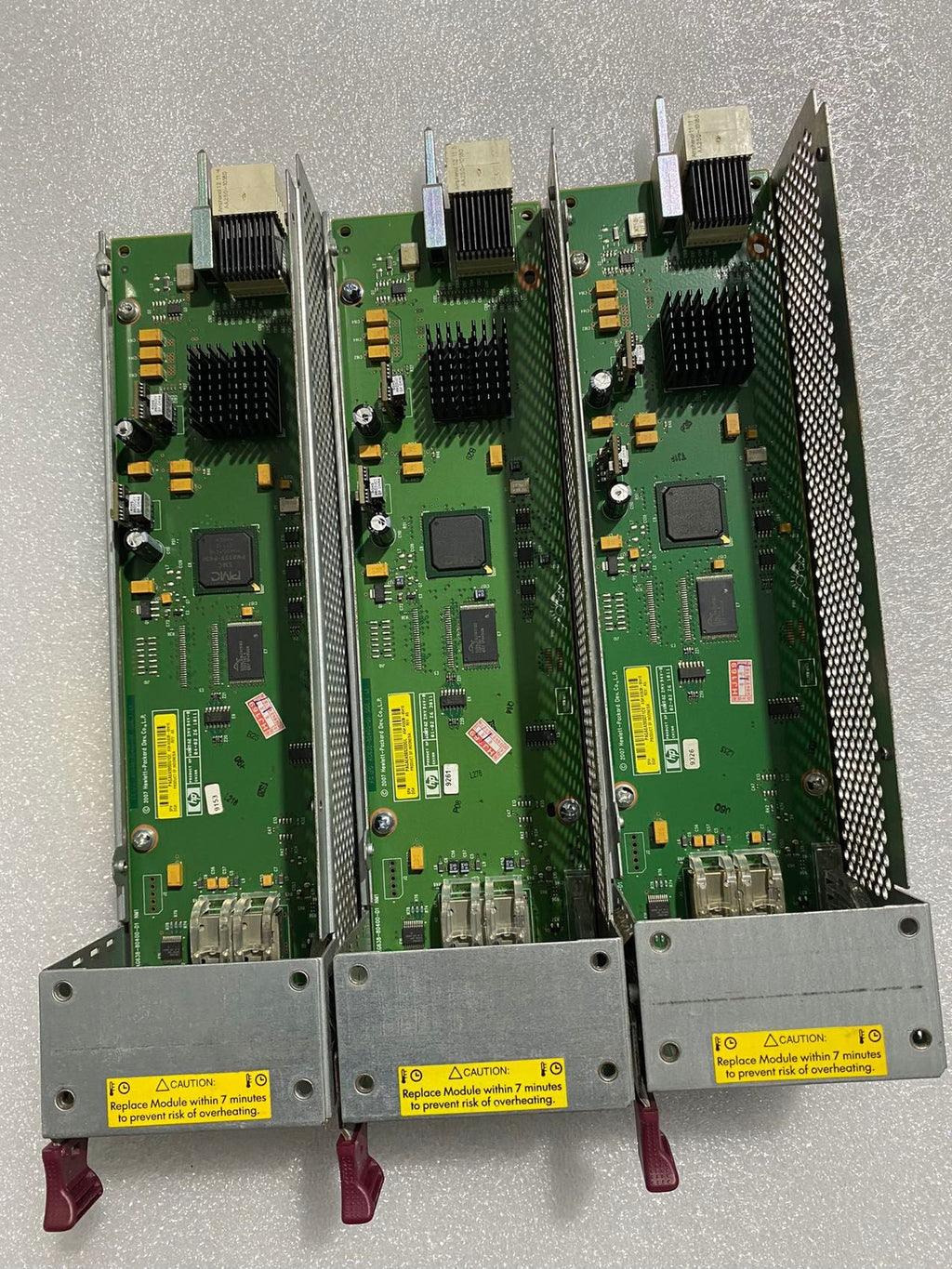 3X HP AG638-04500 4GB FIBER CHANNEL DUAL BUS I/O MODULE 461494-005 AG638-60410