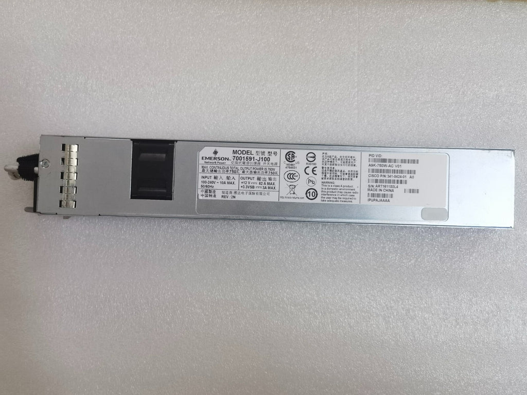 Cisco A9K-750W-AC 341-0424-01 ASR 9000 Fuente de alimentación de CA de 750W ASR-9001 Probada