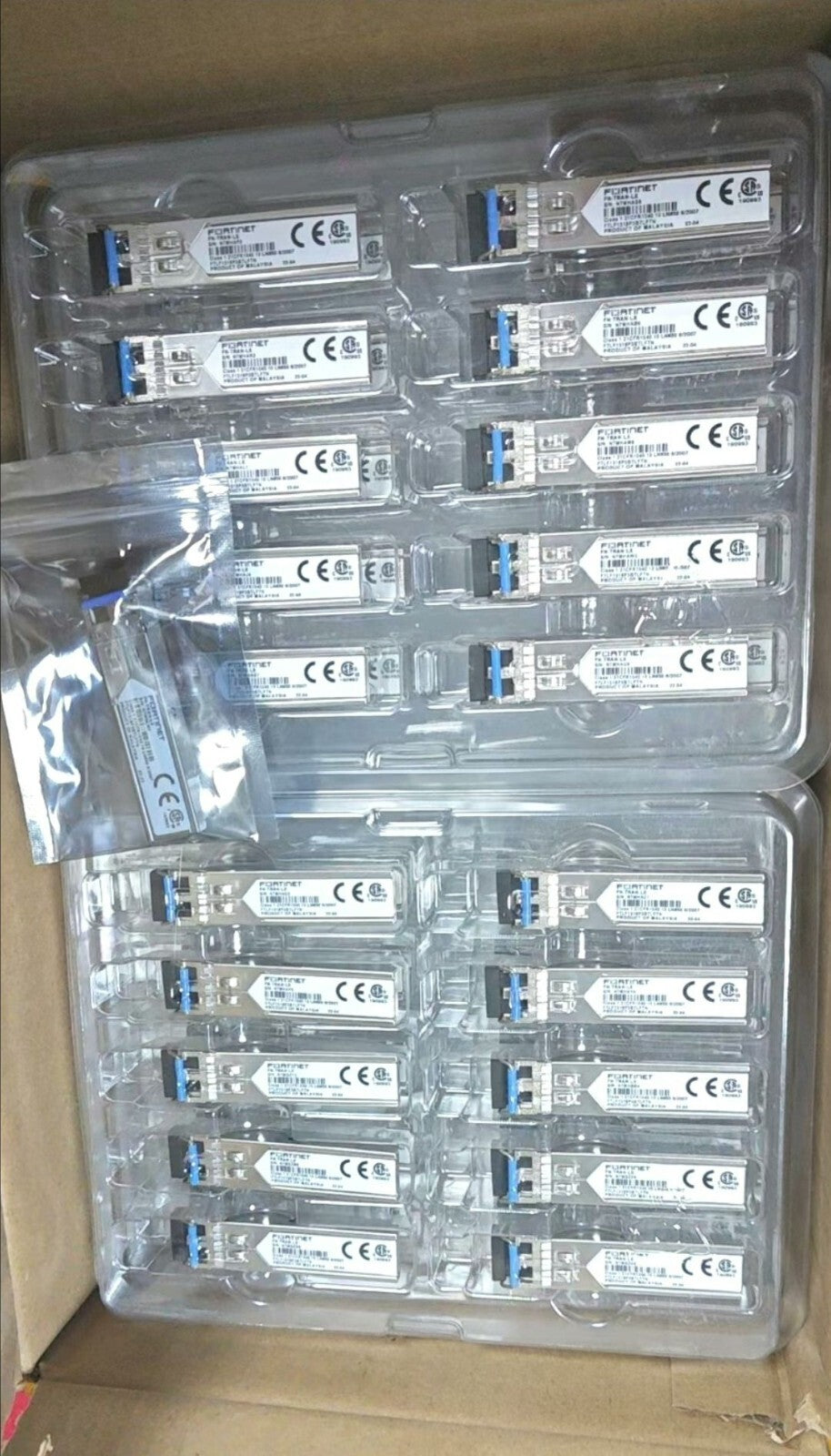 2pcs Fortinet FN-TRAN-LX 1000Base-LX SFP LX Transceiver Module