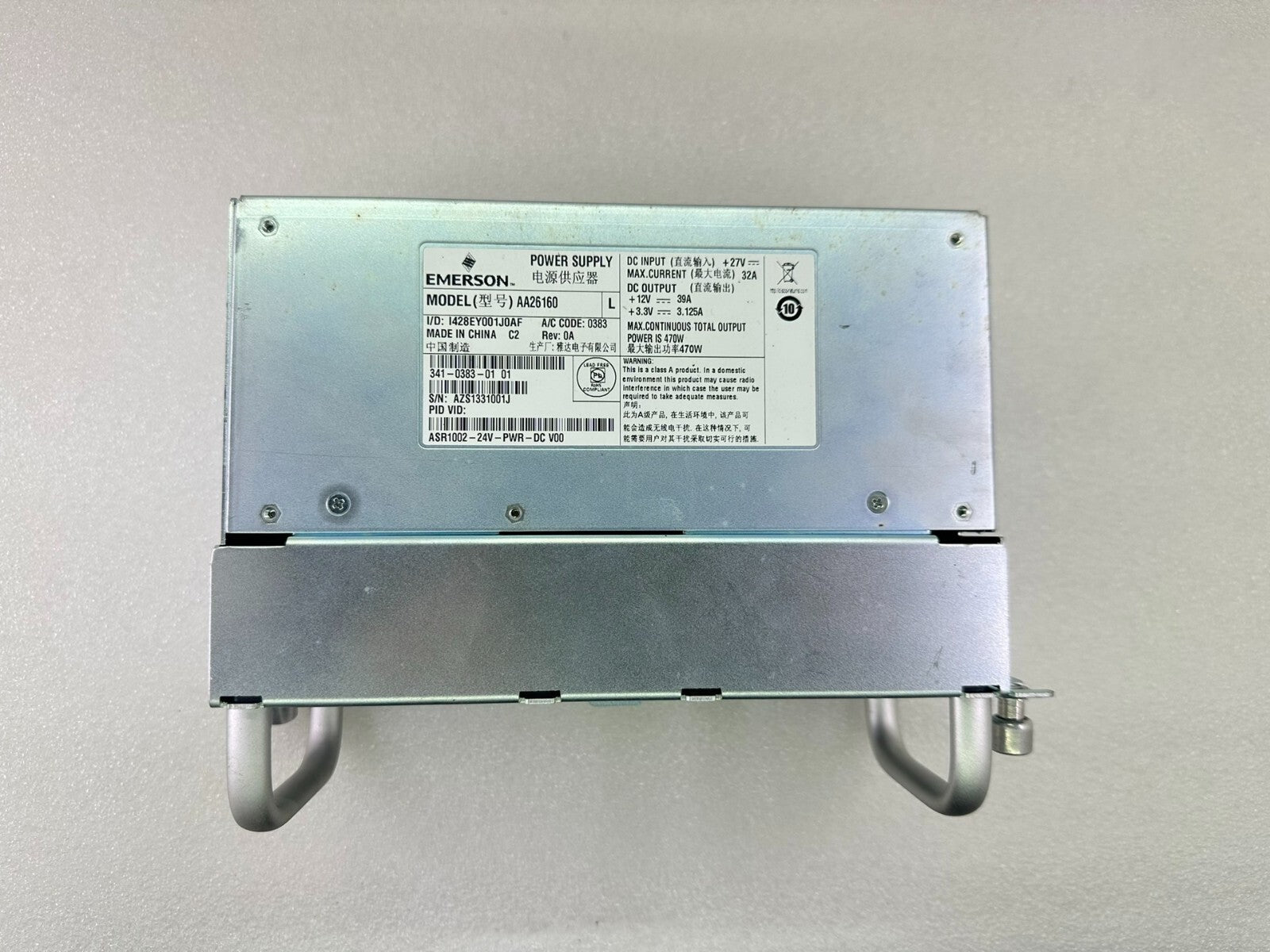 1pcs Used Cisco ASR1002-24V-PWR-DC DC power supply For ASR 1002 Router Tested
