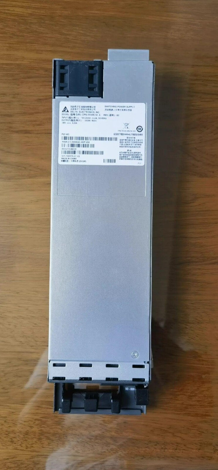 Cisco PWR-C1-350WAC-80P 350W CA 80+ Platino PSU 341-100576-01 para la serie 9300