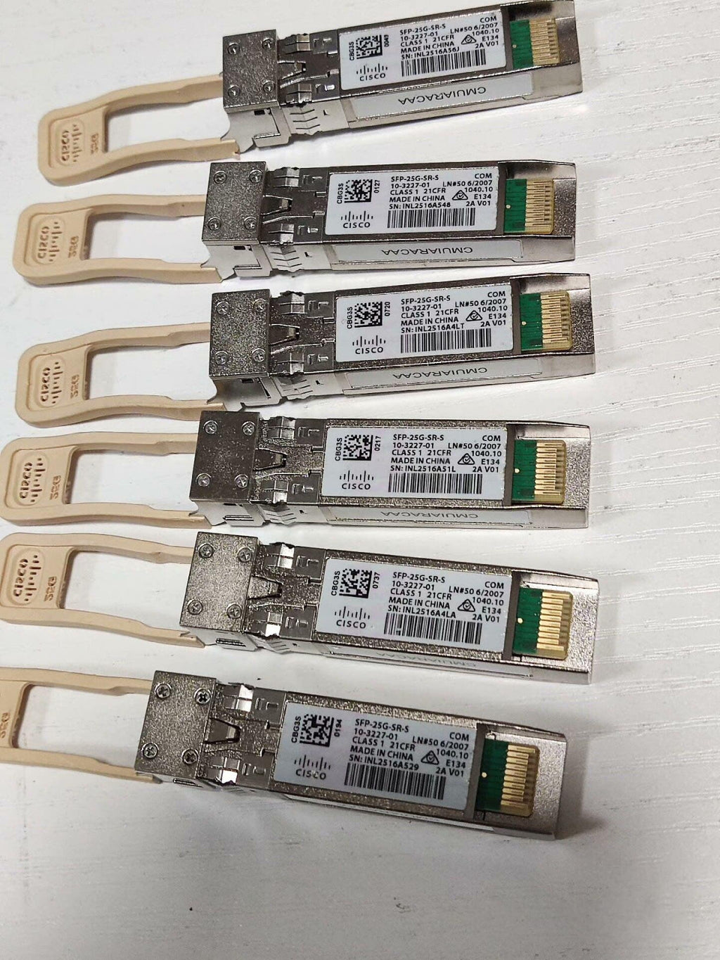 1 Stück Cisco SFP-25G-SR-S 25GBASE-SR 10-3227-01 SFP28, 850 nm, 100 m, LC, MMF getestet