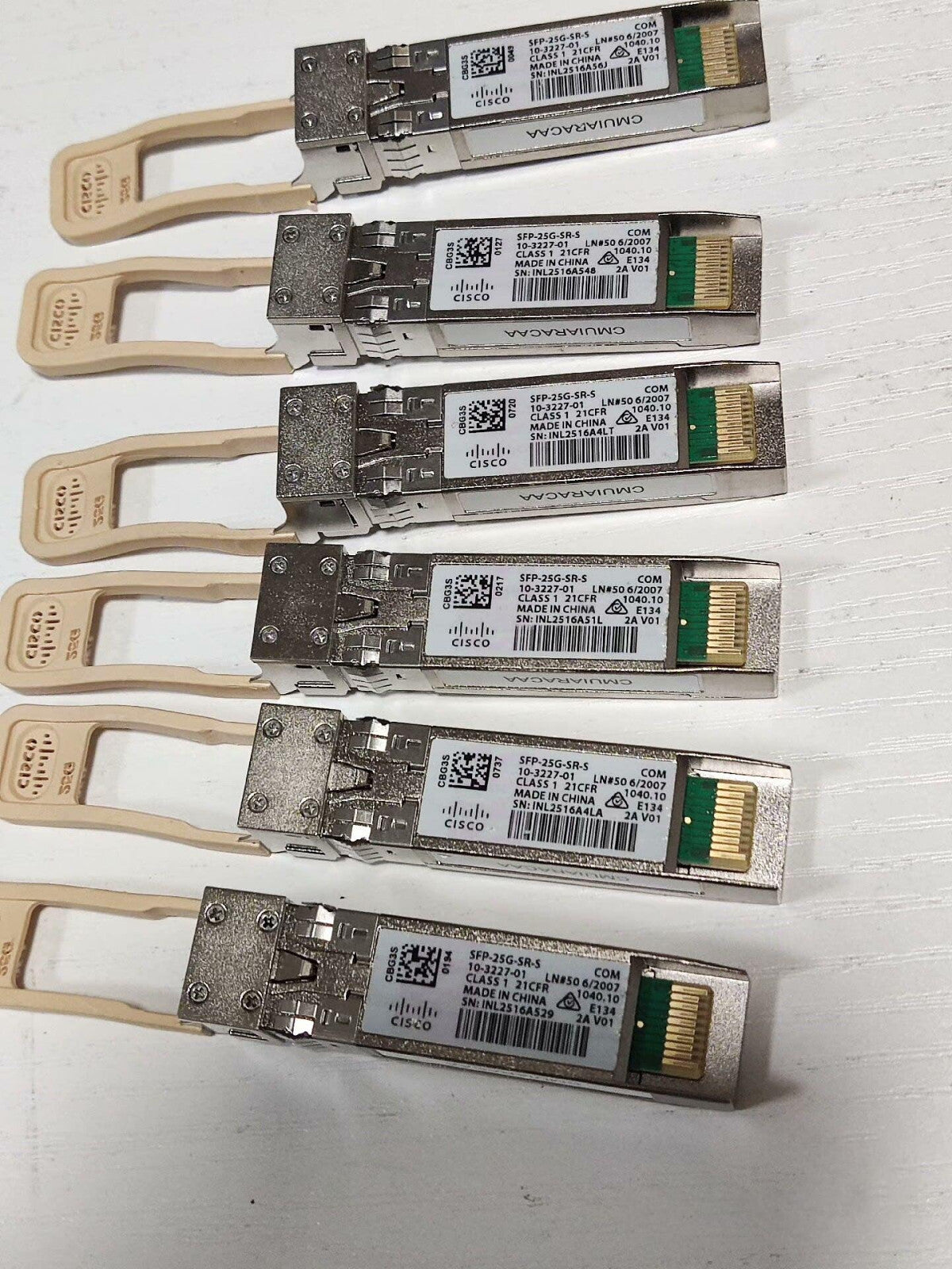 1pcs Cisco SFP-25G-SR-S 25GBASE-SR 10-3227-01 SFP28, 850nm, 100m, LC, MMF Tested