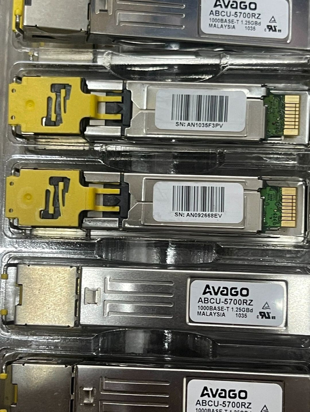 2pcs Avago ABCU-5700RZ 1.25GB 1000Base-T SFP+ RJ-45 Transceivers (ABCU-5710RZ)