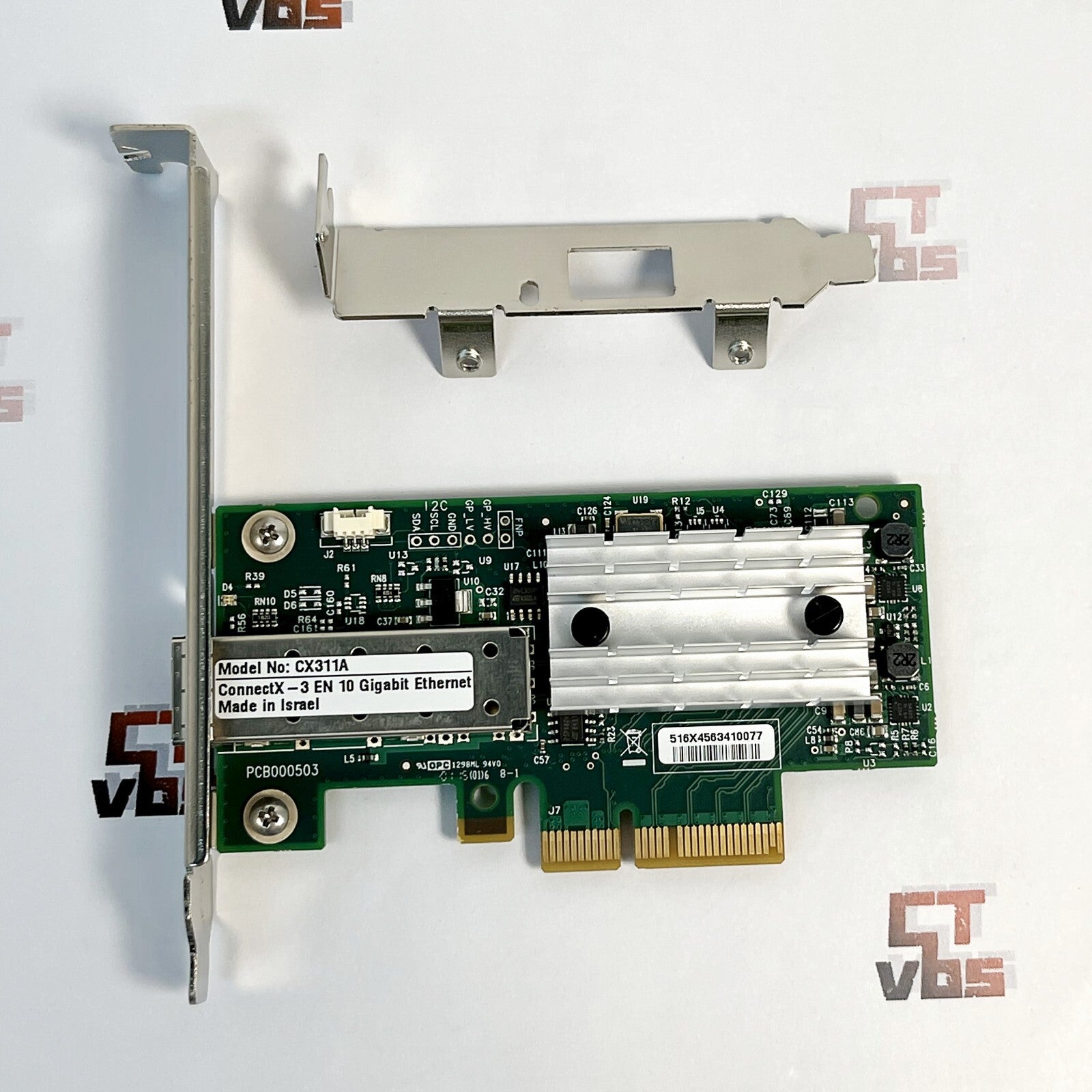Mellanox MCX311A-XCAT ConnectX-3 EN 10G Ethernet 10GbE SFP+ PCIe NIC mit 2 Halterungen
