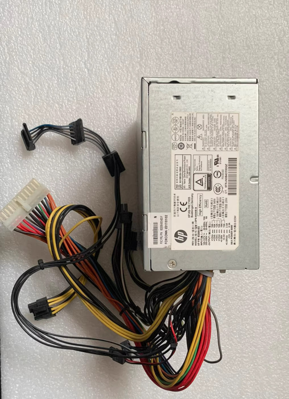 HP 600W DPS-600WB para fuente de alimentación HP Phoenix 24 pines 6+8 puertos 832006