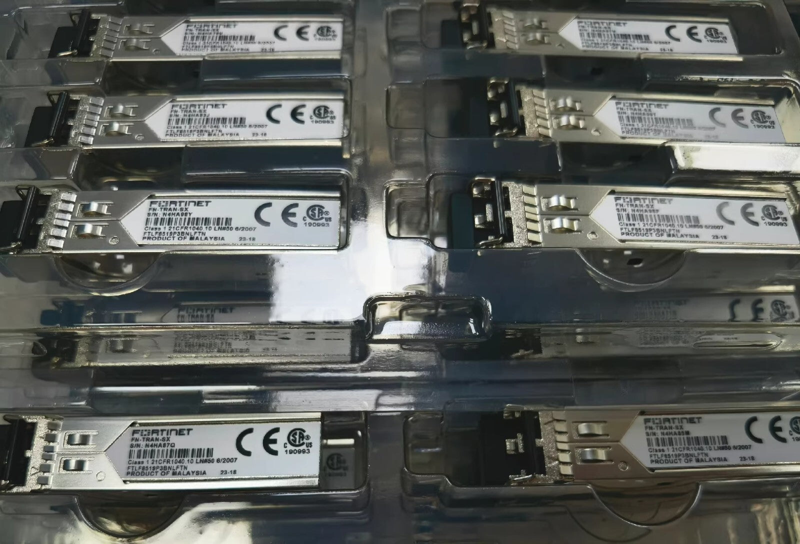 1 St. Fortinet FN-TRAN-SX 1GE 1000BASE-SX 850nm 550m LC MMF SFP Transceiver