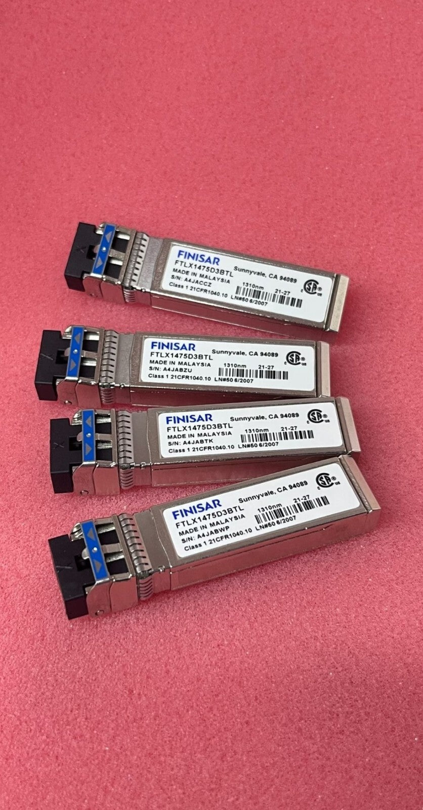 2pcs Finisar FTLX1475D3BTL 10gbase-lr/lw SFP+LR 10km 1310nm Transceiver Module