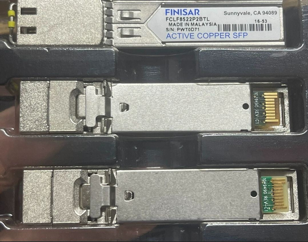 5pcs Finisar FCLF8522P2BTL 1000BASE-T RJ45 Copper SFP Fiber RJ-45 Transceiver