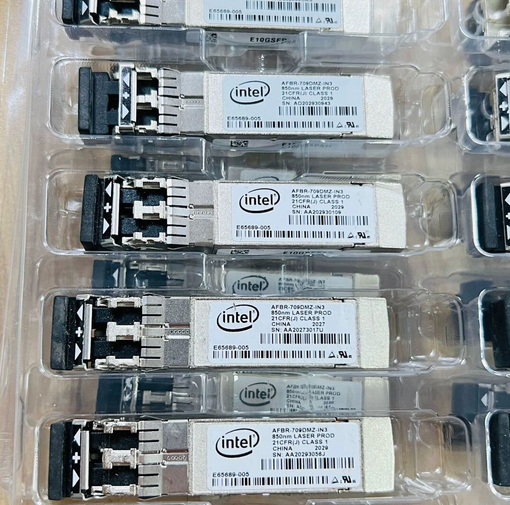 10pcs Intel AFBR-709DMZ-IN3 SFP-10G-SR E65689-005 Fiber Optical Transceiver
