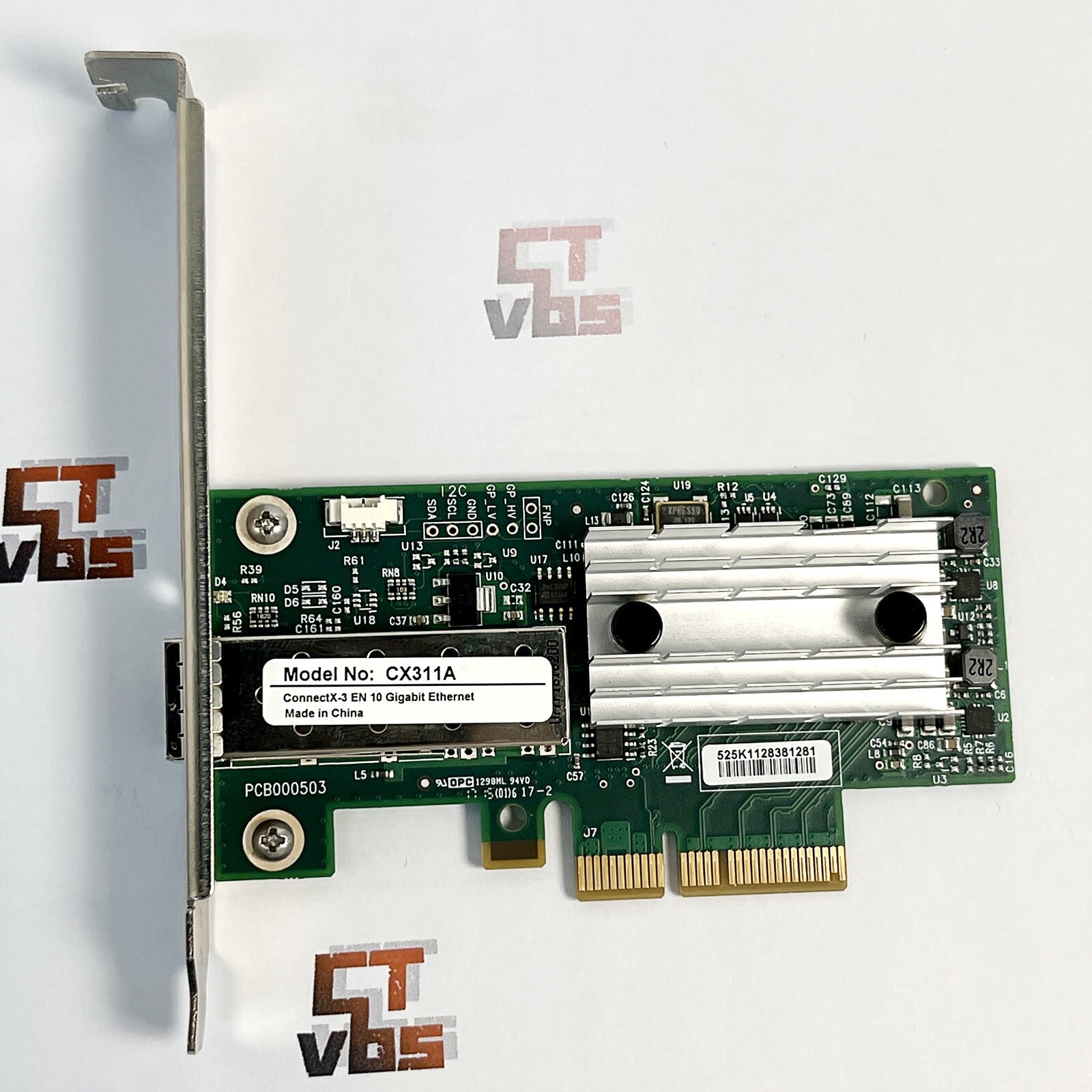 Mellanox MCX311A-XCAT ConnectX-3 EN 10G Ethernet 10GbE SFP+ PCIe NIC mit 2 Halterungen