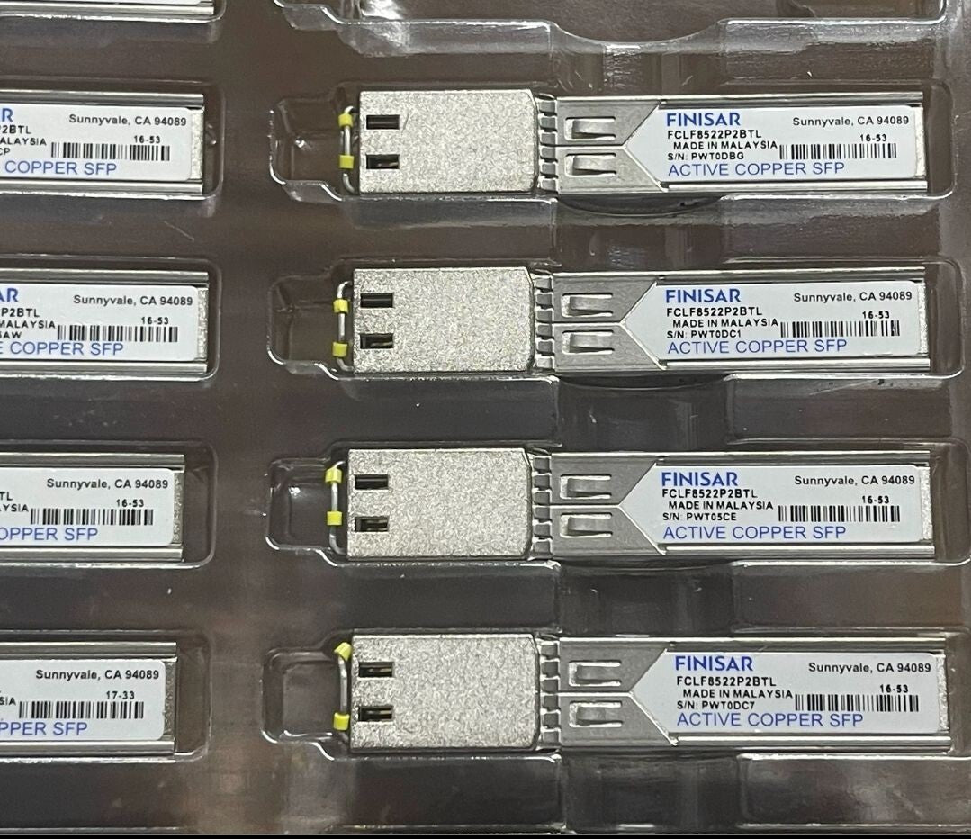 5pcs Finisar FCLF8522P2BTL 1000BASE-T RJ45 Copper SFP Fiber RJ-45 Transceiver