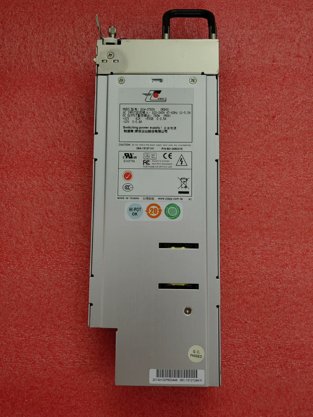 Módulo de fuente de alimentación conmutada Emacs G1W-3760V 760W