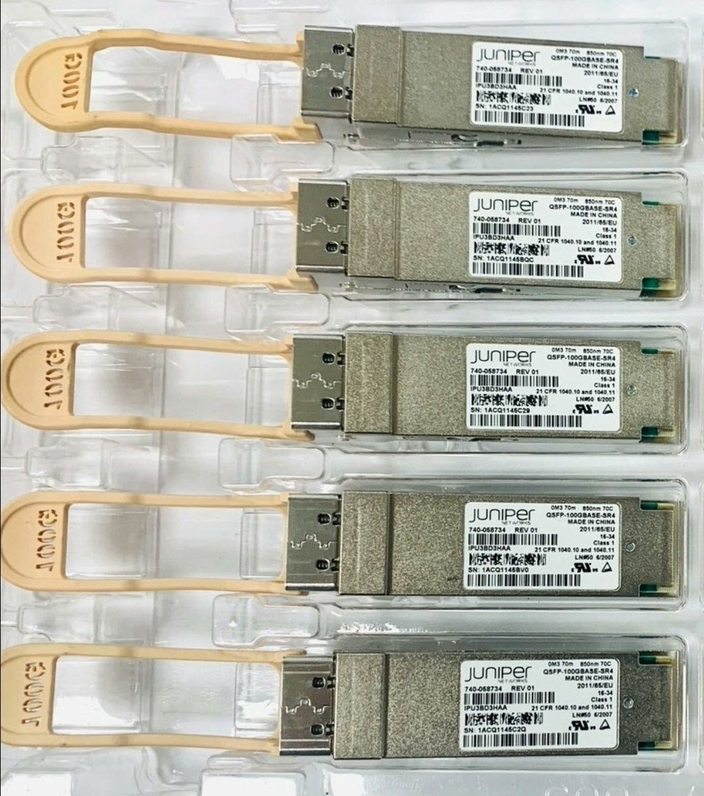 1pcs Juniper QSFP-100GBASE-SR4 740-058734 OM3 70M 100G Transceiver Module