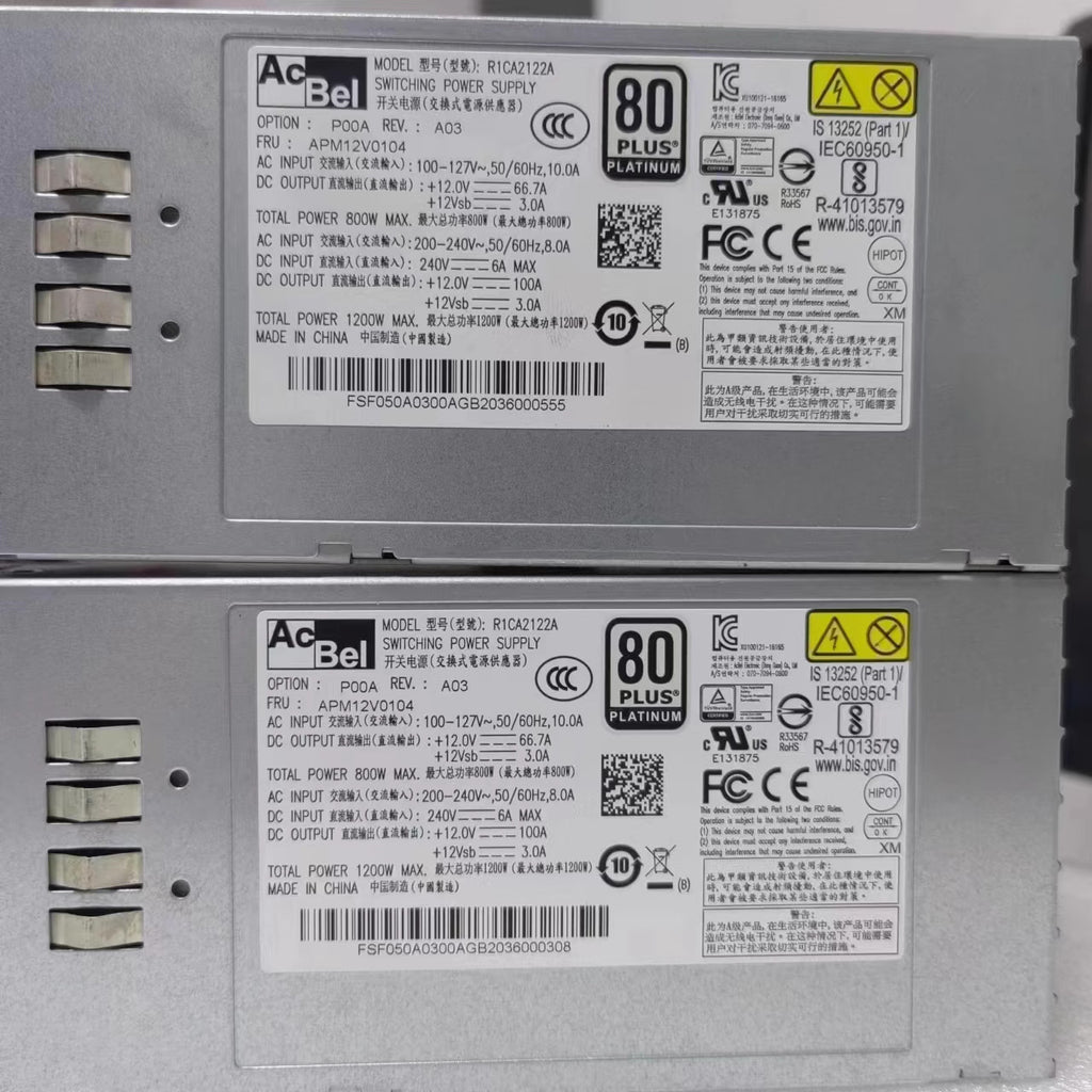 1pcs AcBel R1CA2801A 800W Power module for Server Tested