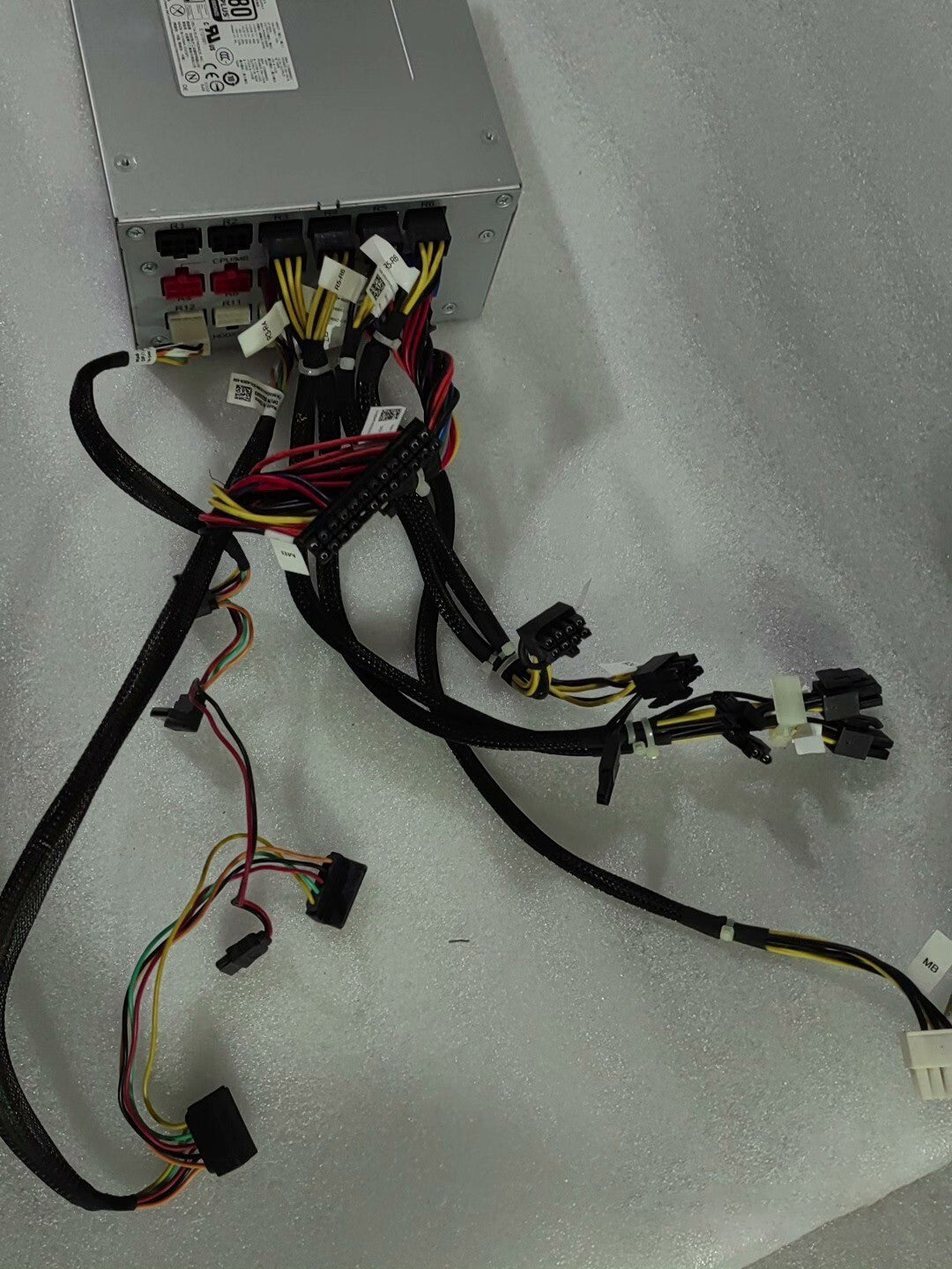 Fuente de alimentación de CA Dell D850EF-00 DPS-850AB-2 con cables de 24 pines, 4 pines y 2 pines