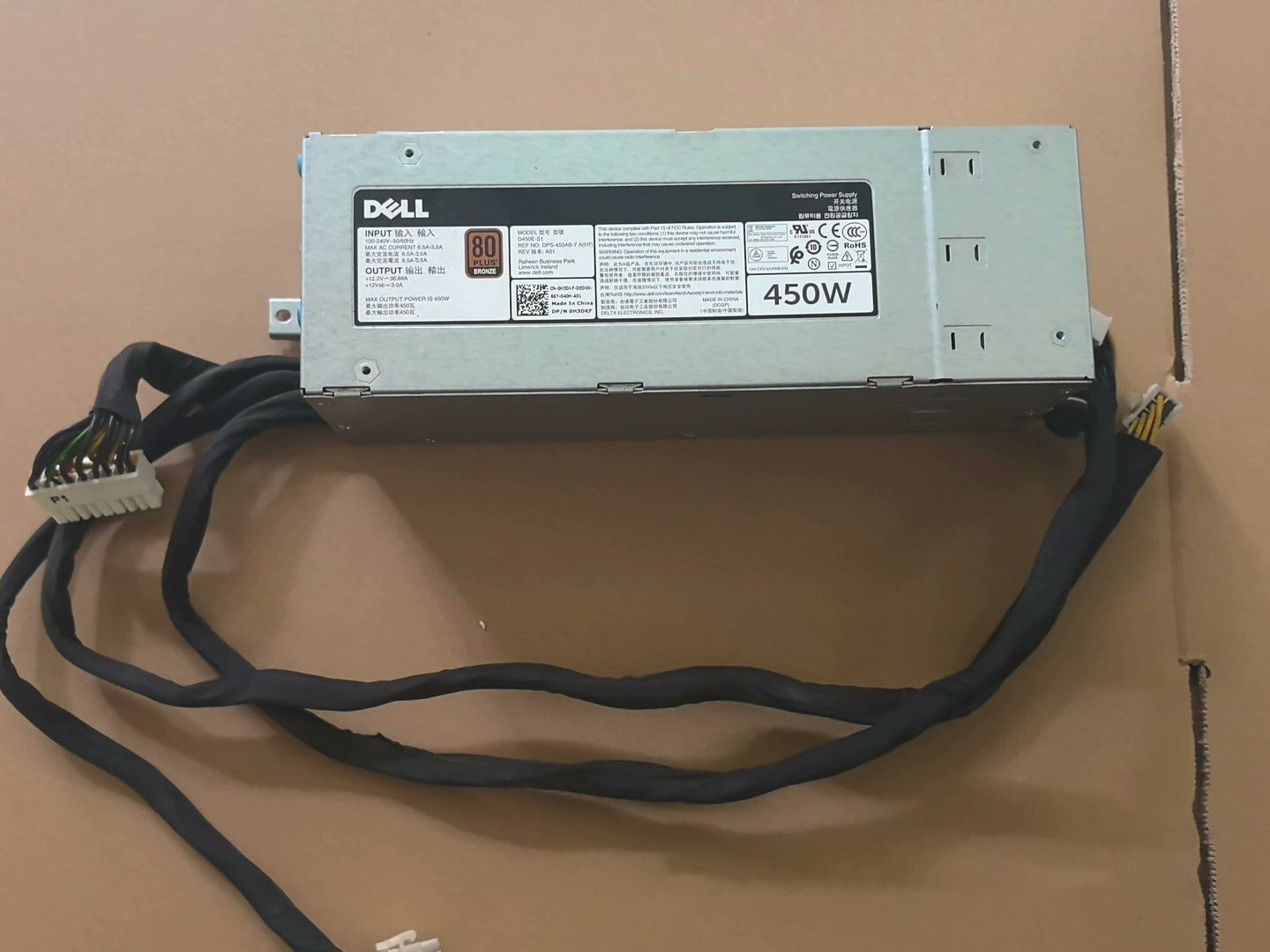 Fuente de alimentación Dell DPS-450AB-7 AC450E-S0 AC450E-S1 450W para PowerEdge T440 45FD1