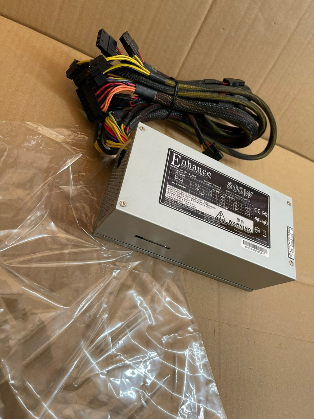 Fuente de alimentación mejorada para servidor 2U ENH-2180 800W PFC probada