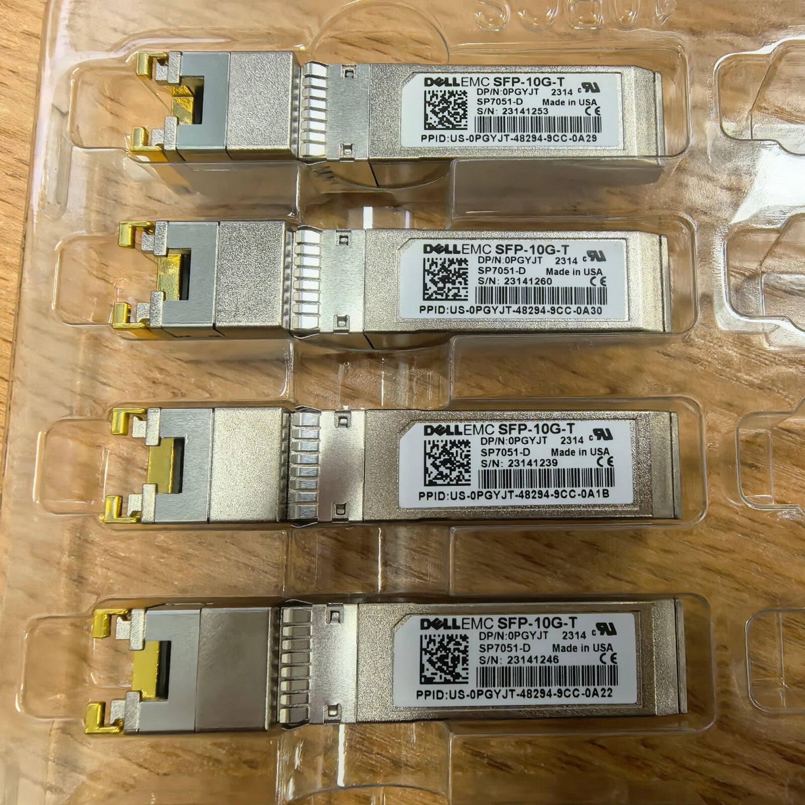 1pc DELL EMC 0PGYJT SFP-10G-T SP7051-D 10G RJ45 Copper Port Transceiver