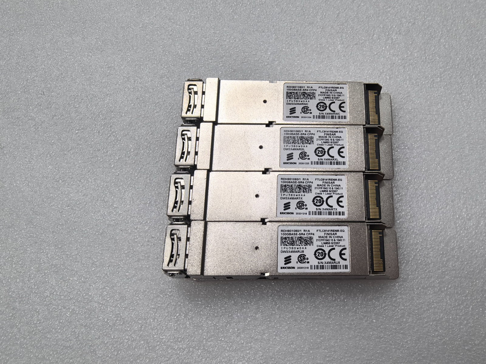 1PCS Ericsson RDH901060/1 CFP4 100GBASE-SR4 MMF 100G FTLC9141RENM-EQ IPU3BDWDAA