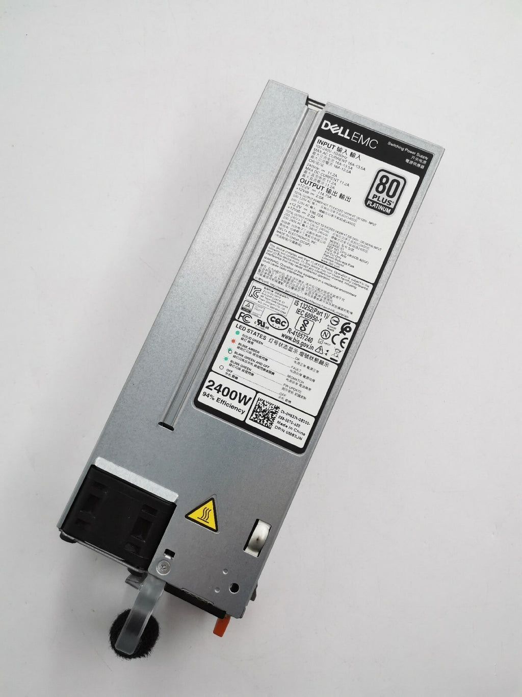 Fuente de alimentación de CA DELL 2400W D2400E-S1 DPS-2400CB 0M63JN PARA R750 R650 R6525
