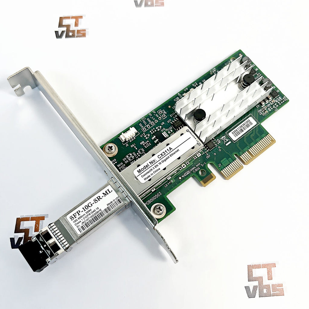 Mellanox MCX311A-XCAT ConnectX-3 EN 10G Ethernet 10GbE SFP+ PCIe NIC LC Cable