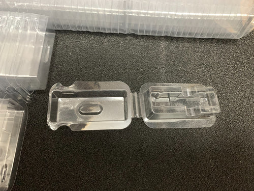 100pcs Single Universal SFP/SFP+ Transceiver Clamshell Blister Pack Storage Case