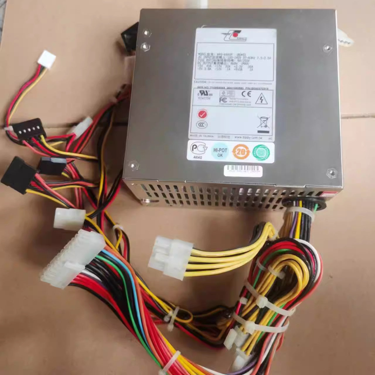 1pcs Zippy EMACS HP2-6460P 460W Tower Medical Workstation Power Supply