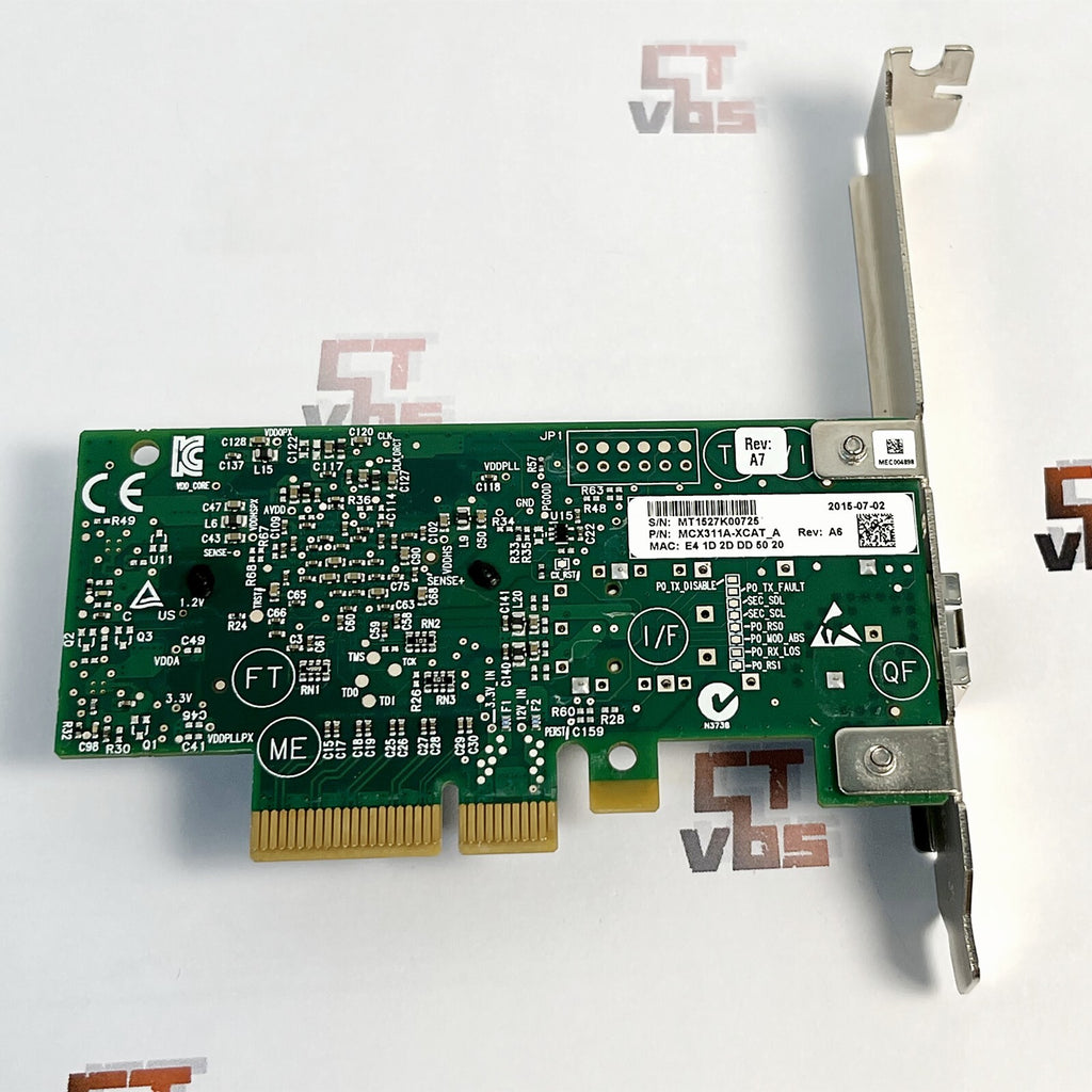 Mellanox MCX311A-XCAT ConnectX-3 EN 10G Ethernet 10GbE SFP+ PCIe NIC w/2 Bracket