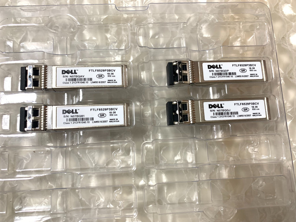 1pcs Genuine Dell FTLF8529P3BCV | 16GFC MMF 850nm VCSEL SFP+ Transceiver Module