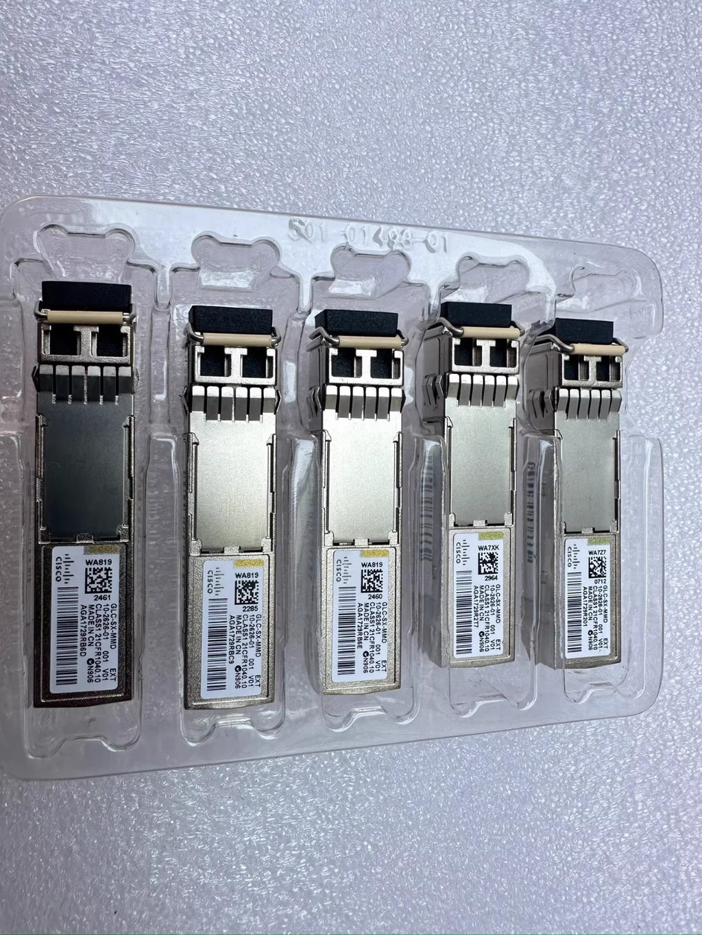 Lot of 5 Genuine CISCO GLC-SX-MMD 10-2626-01 SX MMD SFP MMF 850nm Transceiver