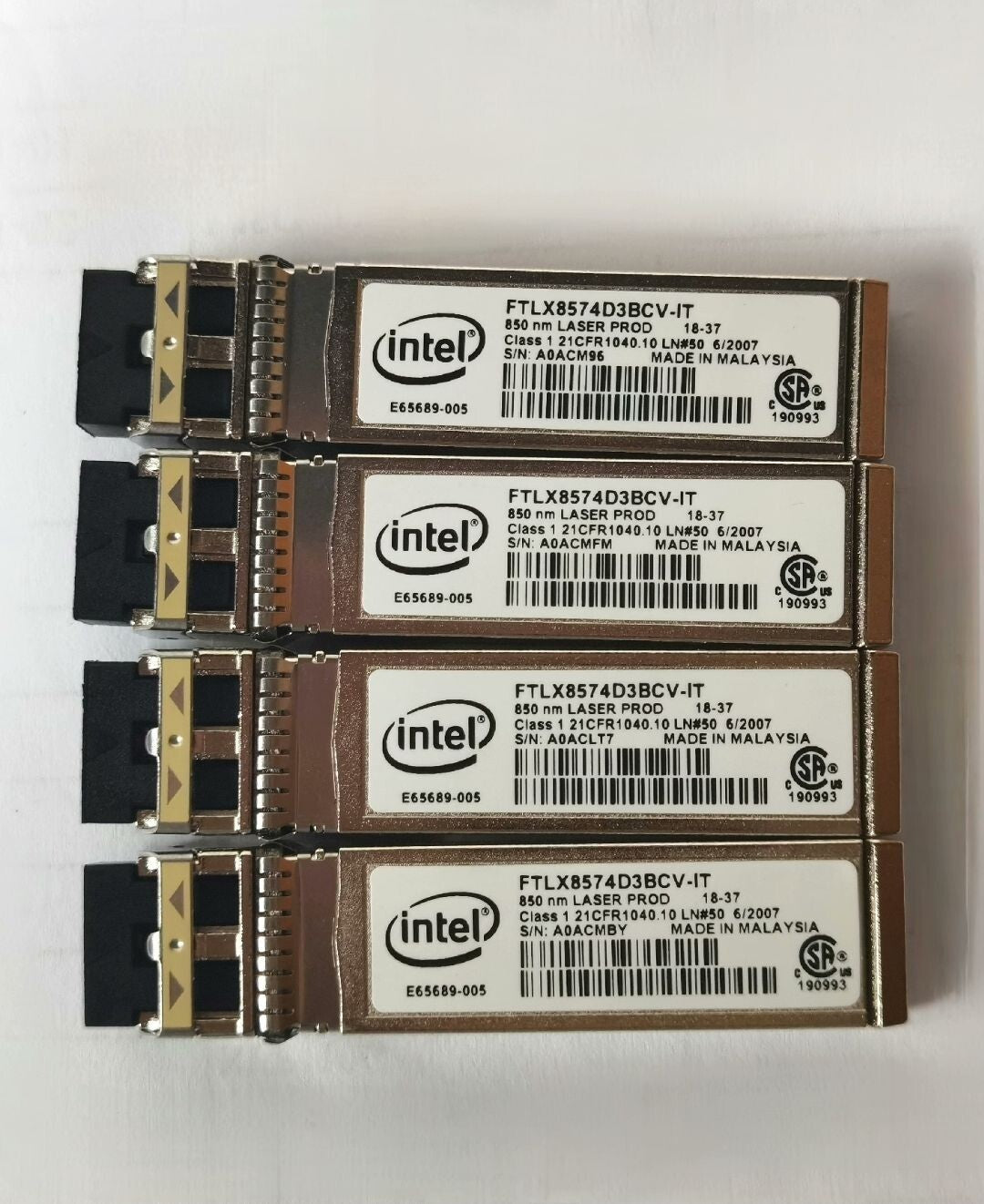 5pcs INTEL 10GB SR FTLX8574D3BCV-IT 10G FC SFP+ 850nm DELL 0XYD50 XYD50 Module