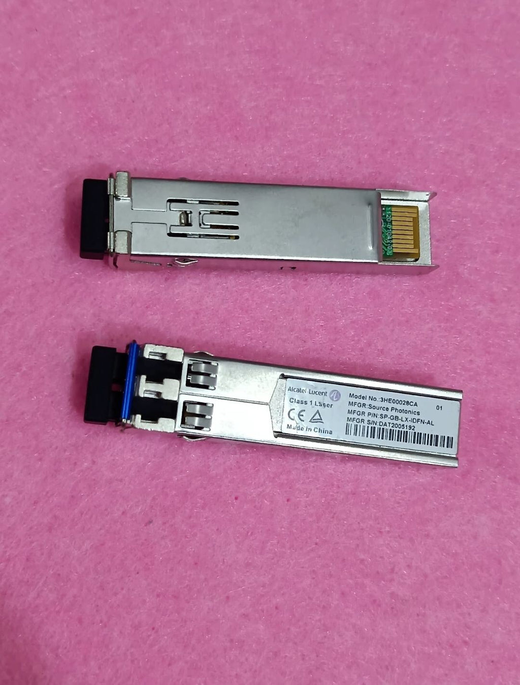 10 unidades de transceptor Alcatel-Lucent Source 3HE00028CA 1.25g 1310nm SP-GB-LX-IDFM-AL