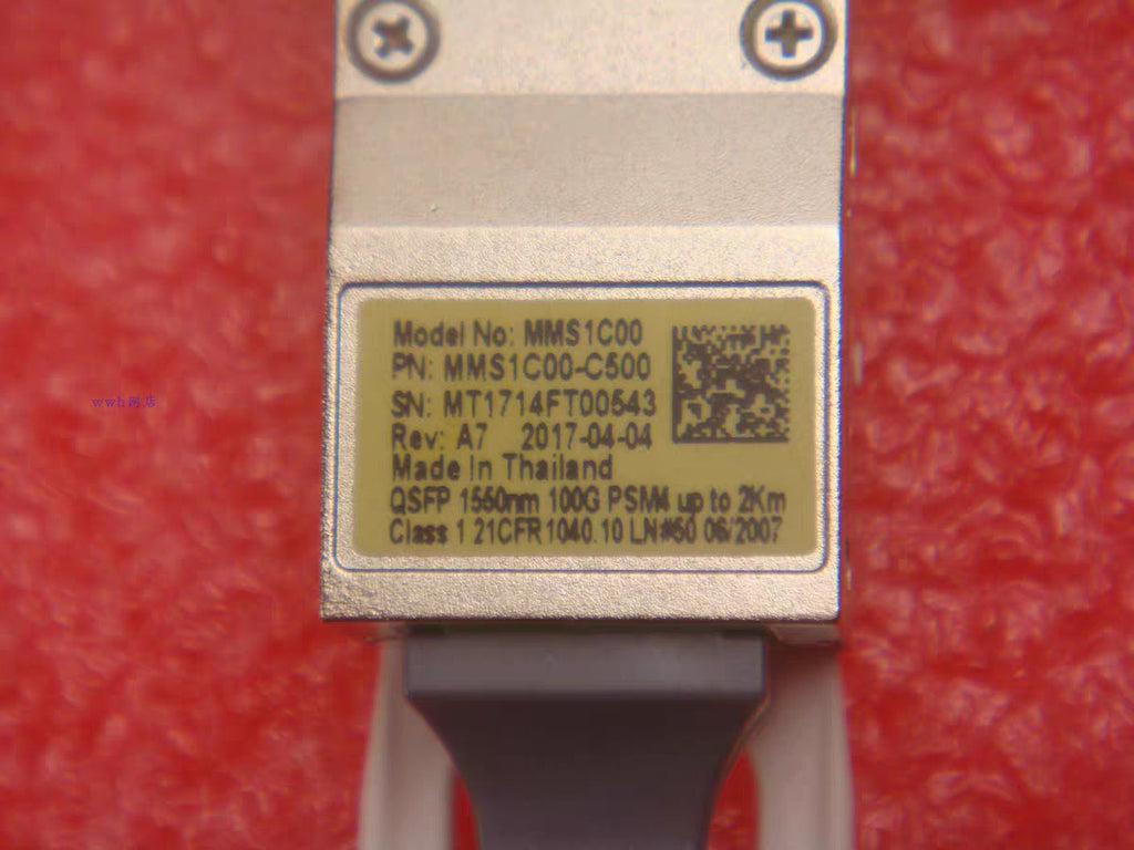 1pcs MELLANOX MMS1C00-C500 2KM 100GbE QSFP28 SMF 1550nm PSM OPTICAL TRANSCEIVER