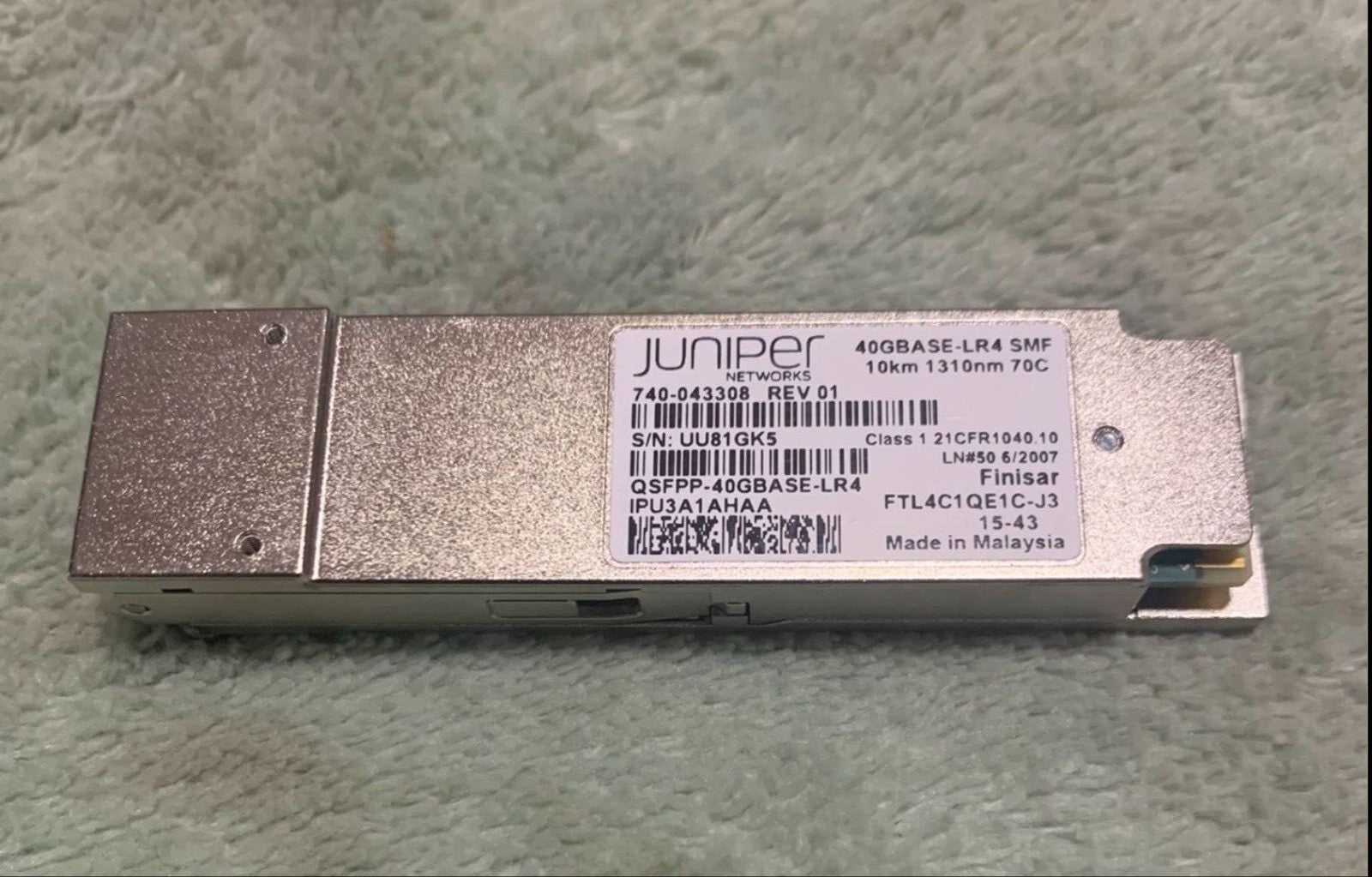 1 Stück Juniper QSFPP-40GBASE-LR4 740-043308 40G QSFP+ LR4 10km SMF Transceiver