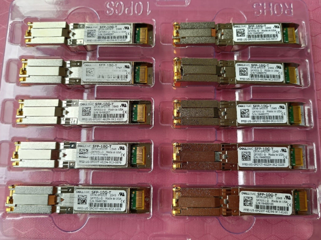 1pc DELL EMC 0PGYJT SFP-10G-T SP7051-D 10G RJ45 Copper Port Transceiver