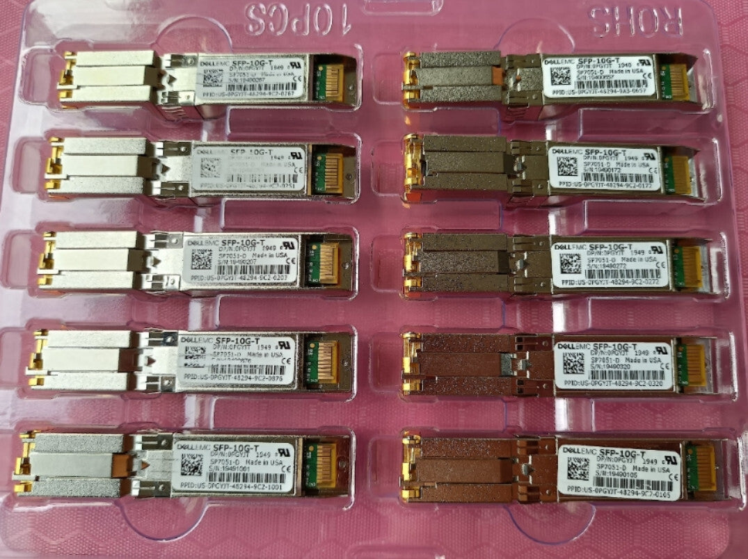 1pc DELL EMC 0PGYJT SFP-10G-T SP7051-D 10G RJ45 Copper Port Transceiver