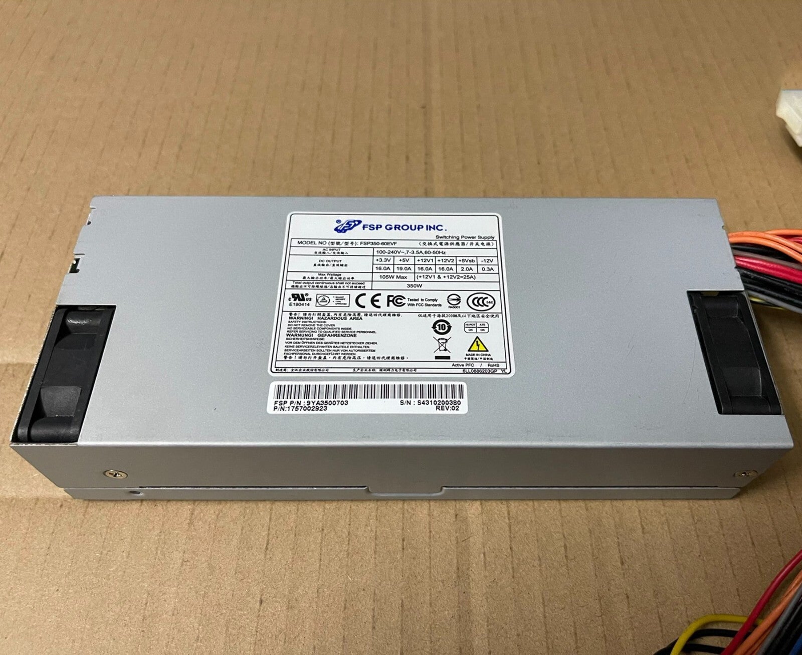 1PC New Open Original FSP FSP350-60EVF 9YA3500703 10Pin Power Supply 350W