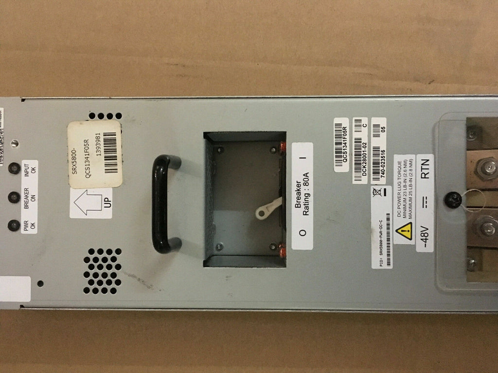 Fuente de alimentación de CC Juniper SRX5800-PWR-DC-C PARA el router de la serie SRX5800